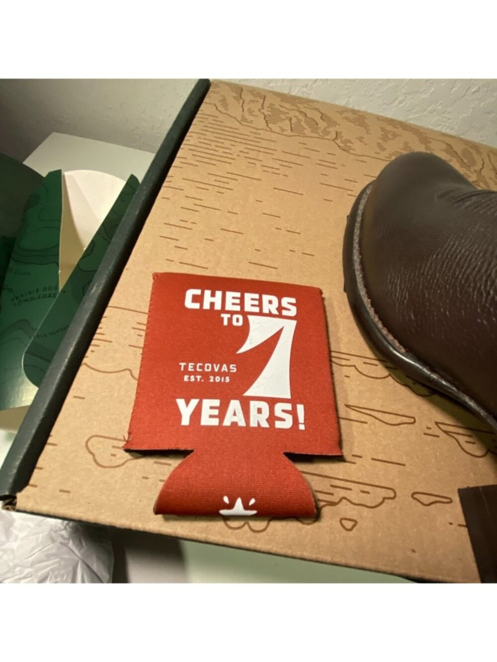 Tecovas Birthday Boot VII Limited Ed. Western Cowboy Boots Dark Chocolate Deer - Picture 15 of 16